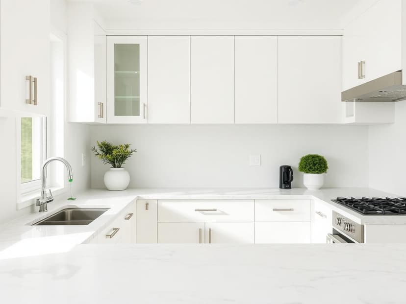 Freshly cleaned kitchen